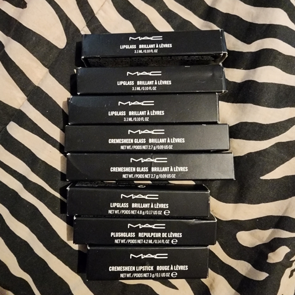 Brand new in box Mac Lipsticks and Lipglass (Comment color you want) UPDATED